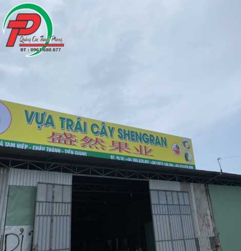 Bảng hiệu bạt vựa trái cây