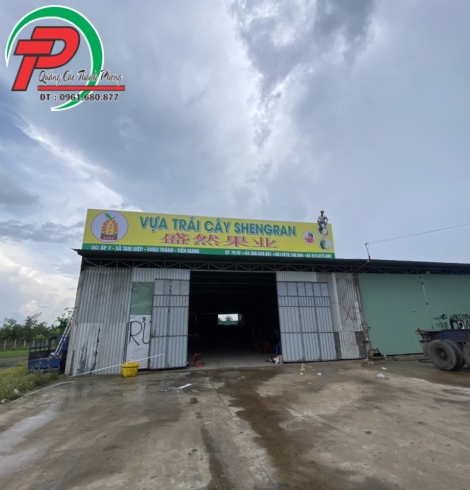 Bảng hiệu bạt vựa trái cây