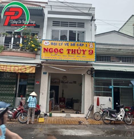 Bảng hiệu đại lý vé số Ngọc Thủy