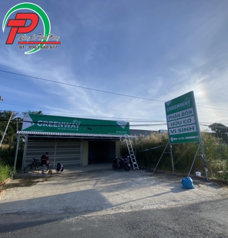 Bảng hiệu công ty phan bón Greenway