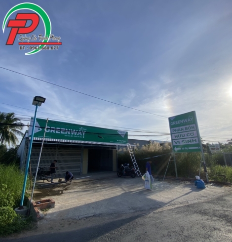 Bảng hiệu công ty phan bón Greenway
