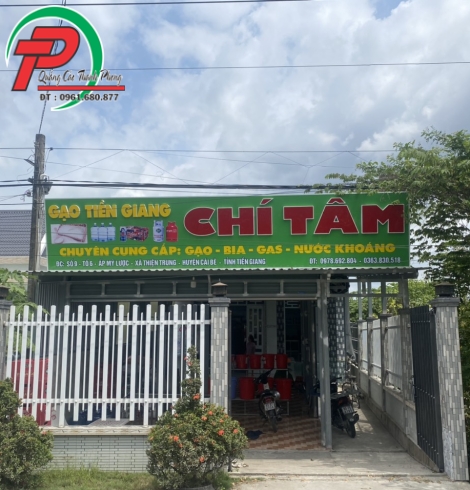 Bảng hiệu Mica vựa Gạo