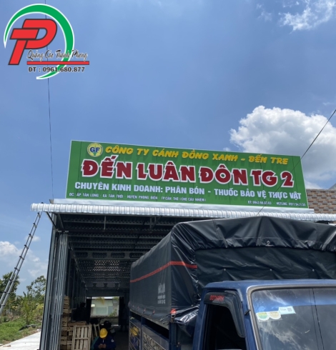 Bảng hiệu alu công ty phân bón