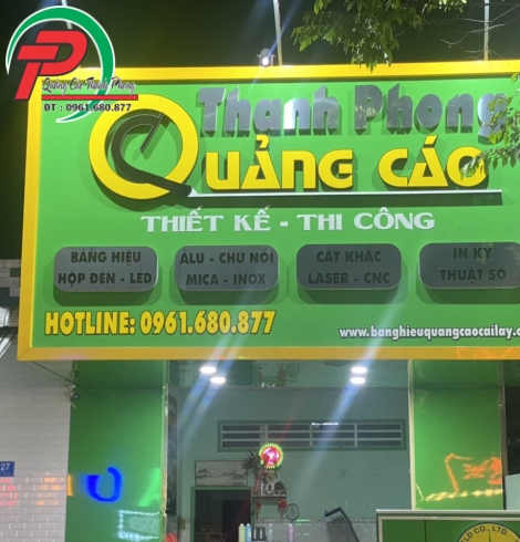 Bảng hiệu quảng cáo chữ nổi inox