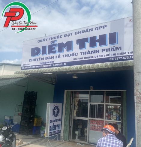 Bảng hiệu quảng cáo tiệm thuốc tây