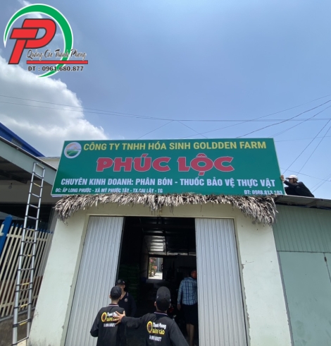 Bảng hiệu cửa hàng phân bón