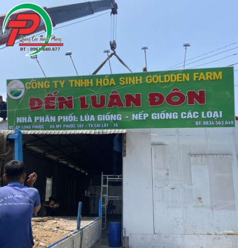 Bảng hiệu alu công ty phân bón
