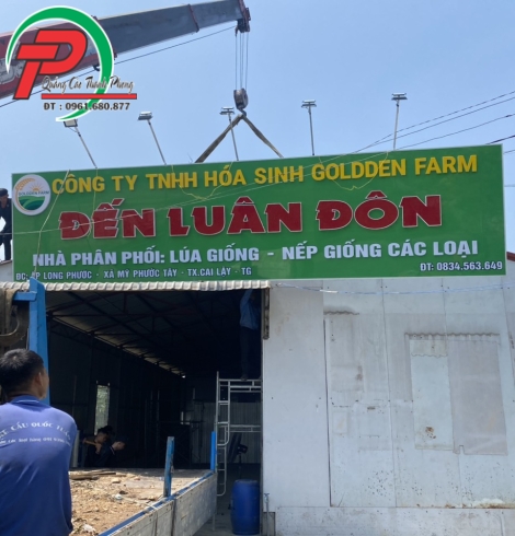 Bảng hiệu alu công ty phân bón
