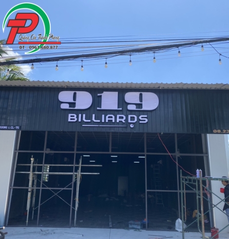 Bảng hiệu quán bida 919