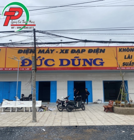 Bảng hiệu alu cửa hàng xe đạp
