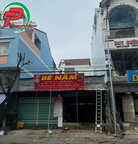 Bảng hiệu hải sản Alu