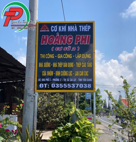 Bảng hiệu cơ khí Alu Hoàng Phi
