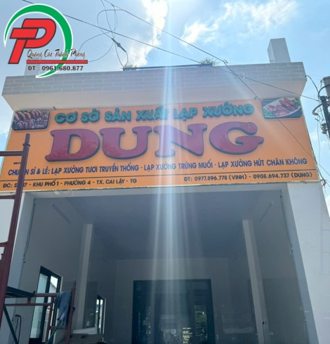 Bảng hiệu Lạp xưởng Alu