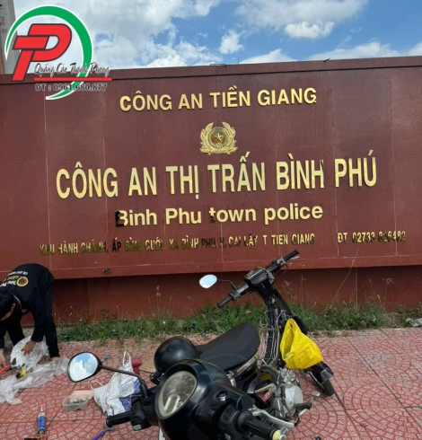 Chữ nội cho Công An Tiền Giang