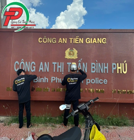 Chữ nội cho Công An Tiền Giang