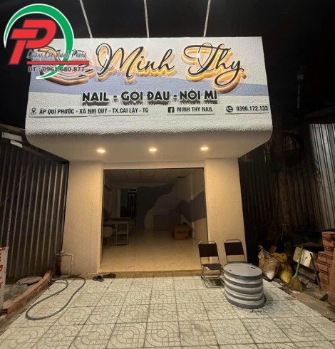 Bảng hiệu tiệm tóc Minh Thy