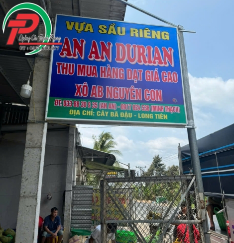 bảng hiệu vựa sầu riêng 10