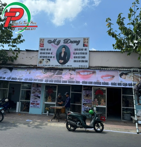 Bảng hiệu Spa Mỹ Dung Tiền Giang